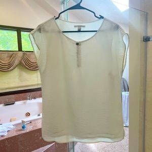 Banana Republic Silky White Blouse Size 6